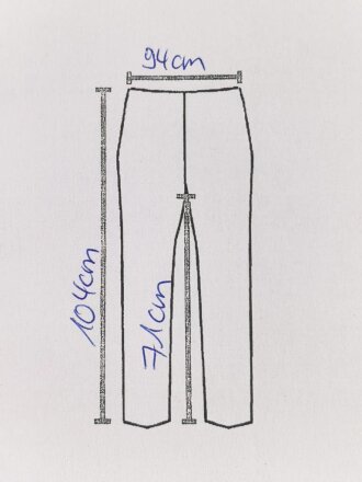 NSKK Stiefelhose mit RZM Etikett. Diverse kleine Mottenschäden, insgesamt aber in gutem Zustand
