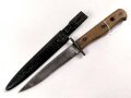 Kampfmesser / Stiefelmesser Wehrmacht. "Bowie" Klinge, Scheide Originallack