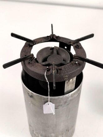 U.S. Army, WWII fuel stove. Container is 1944/ 1967...