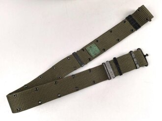 U.S. Army Nylon Equipment belt, pistol belt . Size Large, 1979´s or 80´s dated. You will receive one ( 1 ) piece