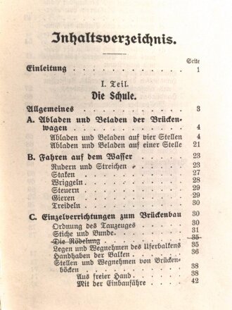 Kaiserreich, "Pontonier Vorschrift" D.V.E.Nr. 202. vom 17.Mai 1910 mit 214 Seiten