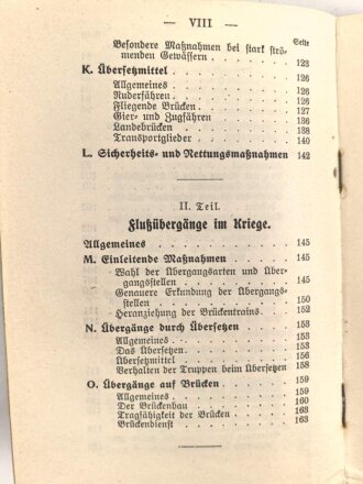 Kaiserreich, "Pontonier Vorschrift" D.V.E.Nr. 202. vom 17.Mai 1910 mit 214 Seiten