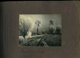 1. Weltkrieg, Fotoalbum mit 147 Fotos, meist im Ansichtskartenformat eines Angehörigen der Fliegertruppen , Französisch Flandern