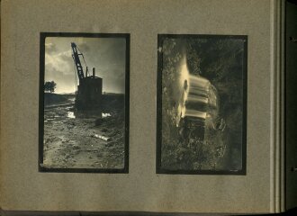 1. Weltkrieg, Fotoalbum mit 147 Fotos, meist im Ansichtskartenformat eines Angehörigen der Fliegertruppen , Französisch Flandern