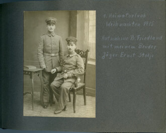 1. Weltkrieg, Fotoalbum mit etwa 50 Fotos und Ansichtskarten Ostfeldzug Polen, später Belgien