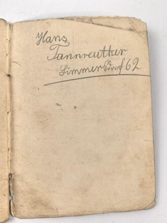 "Die Fahne hoch!" Das neue Liederbuch der deutschen Jugend, datiert 1934, 63 Seiten, DIN A6, stark gebraucht 