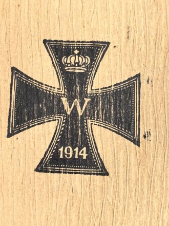 1.Weltkrieg, patriotische Aufbewahrungshülle für Feldpostbriefe ? Maße 12,5 x 15cm