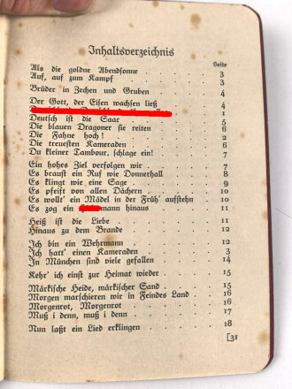 Feuerwehr III.Reich,"Singen!" Liederbuch mit 32 Seiten, DIN A6