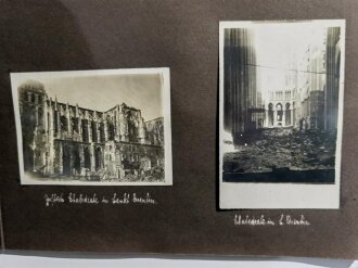 1. Weltkrieg, Fotoalbum mit 41 Aufnahmen im Postkartenformat. Argonnen 1915, Sankt Quentin, Nouvion Le Comte