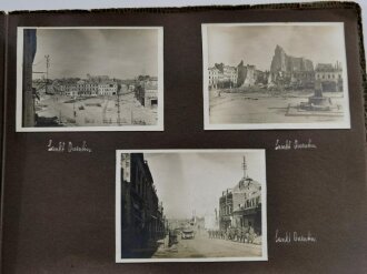 1. Weltkrieg, Fotoalbum mit 41 Aufnahmen im Postkartenformat. Argonnen 1915, Sankt Quentin, Nouvion Le Comte