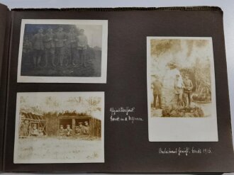 1. Weltkrieg, Fotoalbum mit 41 Aufnahmen im Postkartenformat. Argonnen 1915, Sankt Quentin, Nouvion Le Comte