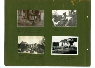 1. Weltkrieg, Fotoalbum mit 162 Aufnahmen Ostfeldzug, Polen.