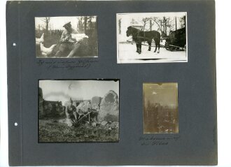 1. Weltkrieg, Fotoalbum mit 162 Aufnahmen Ostfeldzug, Polen.