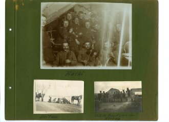 1. Weltkrieg, Fotoalbum mit 162 Aufnahmen Ostfeldzug, Polen.