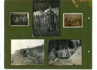 1. Weltkrieg, Fotoalbum mit 162 Aufnahmen Ostfeldzug, Polen.