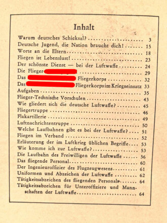 "Fliegen, Deutsches Schicksal"  datiert 1941,  64 Seiten, über DIN A5, stark gebraucht