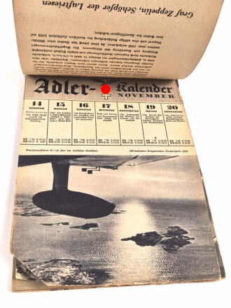 "Adler-Kalender 1943" DIN A5, Deckblatt fehlt