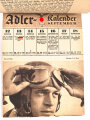 "Adler-Kalender 1943" DIN A5, Deckblatt fehlt