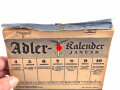 "Adler-Kalender 1942"  DIN A5, Deckblatt und erste Seite fehlt