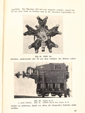 "Handbuch für Flugmotorenkunde"  datiert 1935, 176 Seiten, über DIN A5