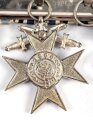 Ordenspange eines tapferen Bayern. EKII, Militär-Verdienstkreuz 2. Klasse mit Schwertern, Dienstauszeichnung, Frontkämpfer Ehrenkreuz