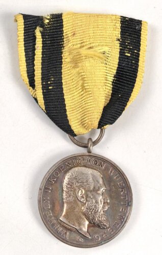 Württemberg Silberne Militärverdienstmedaille König Wilhelm II. 1892 - 1918