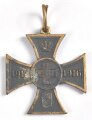 Baden, Kreuz für freiwillige Kriegshilfe 1914 - 1916, Zink vergoldet