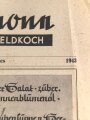 "Die Gulaschkanone - Mitteilungsblatt für den Feldkoch" 2. (18.) Folge von 1943, DIN A4