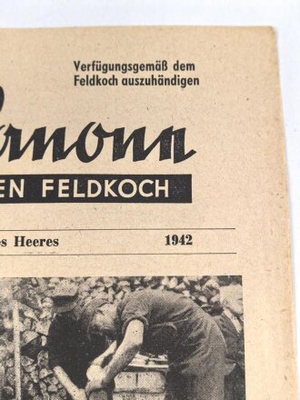 "Die Gulaschkanone - Mitteilungsblatt für den Feldkoch" 11. (15.) Folge von 1942, DIN A4