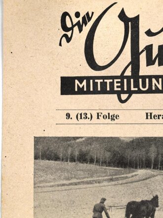 "Die Gulaschkanone - Mitteilungsblatt für den Feldkoch" 9. (13.) Folge von 1942, DIN A4