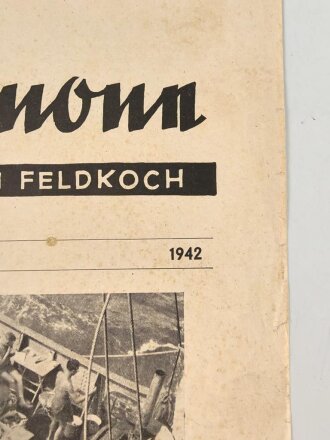 "Die Gulaschkanone - Mitteilungsblatt für den Feldkoch" 3. (7.) Folge von 1942, DIN A4