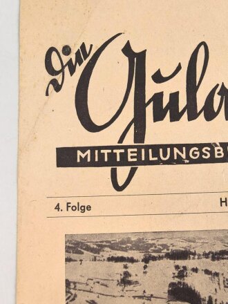 "Die Gulaschkanone - Mitteilungsblatt für den Feldkoch" 4. Folge von 1941, DIN A4