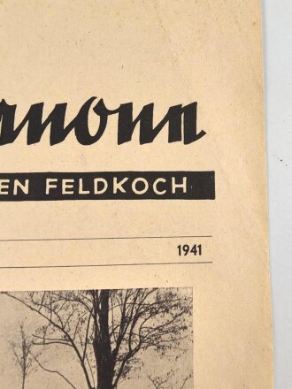 "Die Gulaschkanone - Mitteilungsblatt für den Feldkoch" 4. Folge von 1941, DIN A4