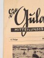 "Die Gulaschkanone - Mitteilungsblatt für den Feldkoch" 4. Folge von 1941, DIN A4