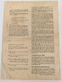 "Die Gulaschkanone - Mitteilungsblatt für den Feldkoch" 4. Folge von 1941, DIN A4