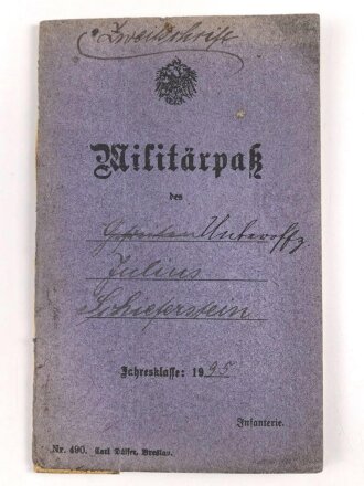 Militärpaß und Soldbuch eines Angehörigen...