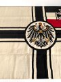 1.Weltkrieg Reichskriegsflagge 95 x 162cm, diverse Löcher, sonst guter Gesamtzustand