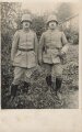 1. Weltkrieg, Foto zwei Feldgraue mit Stahlhelm