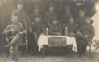 1. Weltkrieg, Gruppenfoto " Betonbau Abteilung 5. Feld Artillerie Regiment"