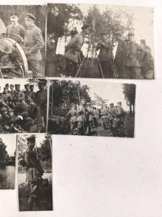 1. Weltkrieg, Gruppe kleinformatige Fotos Nachrichtentruppe