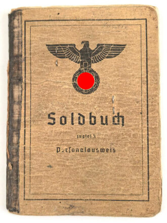 Soldbuch Heer, ausgestellt am 4.März 1943 bei Stamm Kp. Brückenbau Ersatz Btl. 1