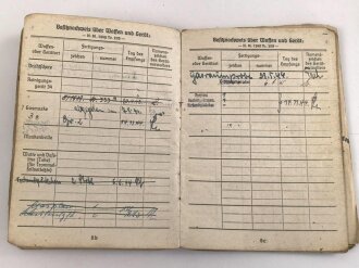 Soldbuch Heer, ausgestellt am 4.März 1943 bei Stamm Kp. Brückenbau Ersatz Btl. 1