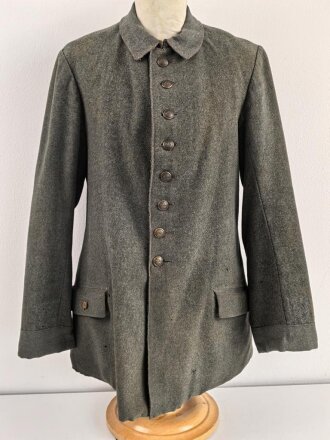 1. Weltkrieg , feldgraue Feldbluse Modell 1910....