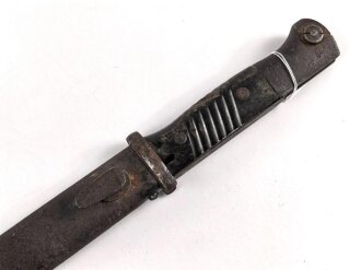 Seitengewehr M84/98 für K98 der Wehrmacht. Stärker gebraucht, ungereinigt