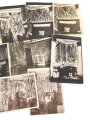 Elf alte Fotos von historischen Waffensammlungen, meist im Ansichtskartenformt