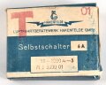 Luftwaffe Selbstschalter zur Sicherung der elektrischen Bordanlage gegen Überlastung und Kurzschluß. FL E 5000 01, ungebrauchtes Stück in der originalen Verpackung