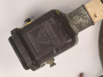 Luftwaffe Bordnetz Steckdoseneinsatz Fl 32110-4 an Kabel, Funktion nicht geprüft