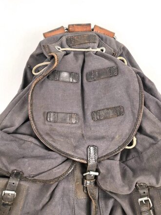 Rucksack Luftwaffe, Getragenes, ungereinigtes Stück, datiert 1940, unvollständig