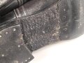 Paar Stiefel für einen Offizier der Luftwaffe. Dunkelbraunes Leder, Sohlenlänge 29,5cm, ungereinigtes Paar