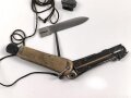 Fallschirmjäger Kappmesser 2. Modell, Hersteller SMF Solingen, Nach gesetzlichen Vorgaben zerlegt unproblematisch, darf nicht zusamengebaut werden !.